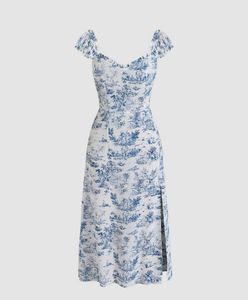 Littlebox French Countryside Print midi dress