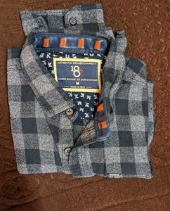 💥 PRICE DROP💥Black Grey Combo Checked Full Sleev