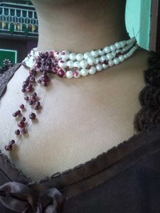 Gothic Bloody Pearl Necklace For Women ♥️