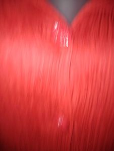 Stylish Red Pleated Fabric Shirt