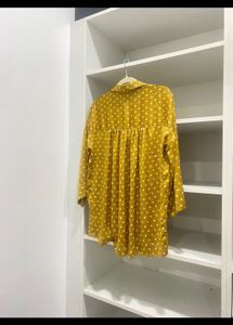 Zara Polka Dot Smock Top