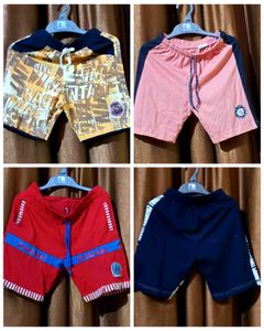 Combo Of 4 Shorts For 7 To 8 Year Boys