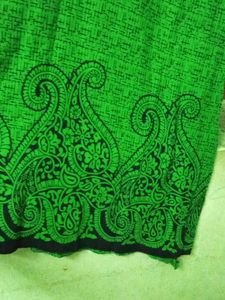 Dark Green Printed Kurta Top Size:S