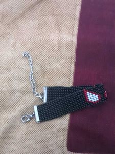 Beaded Heart Bracelet