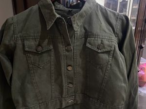 Bottle Green Jacket Full Sleeves