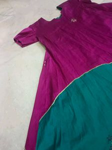 Long Silk Kurti