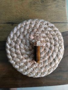 TIGEREYE GEMSTONE CRYSTAL PENCIL PENDANT