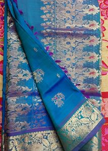 Blue Kanjivaram Silk Saree