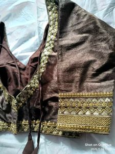 New Elegant Brown Blouse