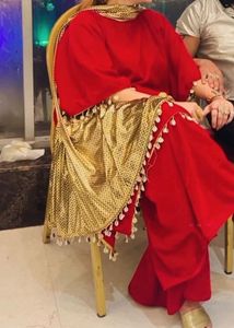 Red Hot 🔥 Kaftan &amp; Plazzo Suit