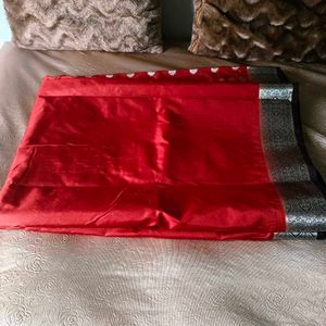 🛍️ Red Banarasi Silk Saree ⭐⭐⭐⭐⭐