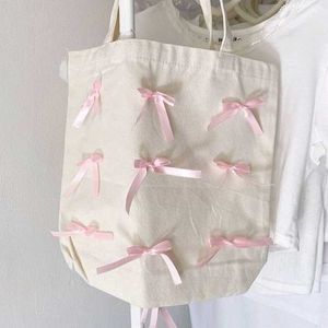 Ribbon Bow Tote Bags