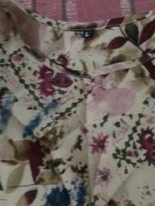 Floral Kurti &amp; Pant Set