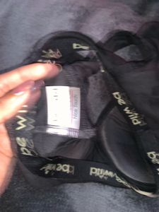 Black 'Be Wild' Sports Bra