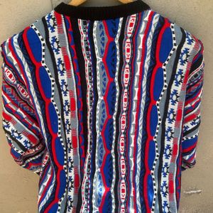 Vintage Coogi Australia 100% Pure New Wool 3D Knit