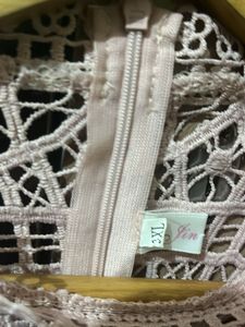 Pink Lace Mini Dress