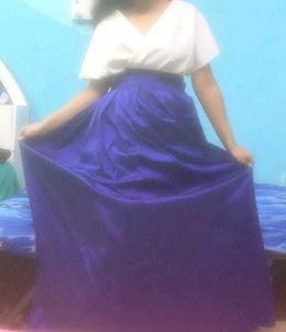 DARK BLUE PARTY WEAR SKIRT💎