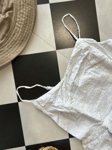 Eyelet Sundress: White dress