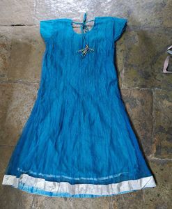 Teal Anarkali Kurta Set