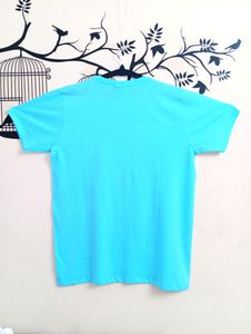 Sky Blue Round Neck T-Shirt