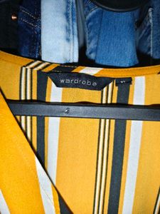 Striped Wrap Blouse 34 - 36 inches chest