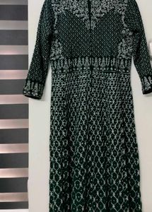 Front Open Kurta Set With Palazzo And dupatta