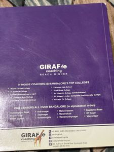 Giraffe Coaching Books NEET And JEE