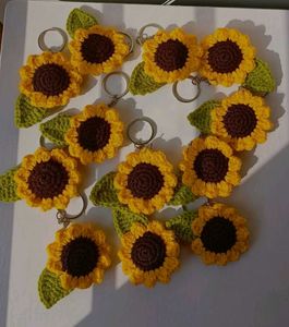 Crochet Sunflowers (10 Pc)