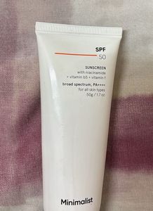 Minimalist SPF 50 Sunscreen