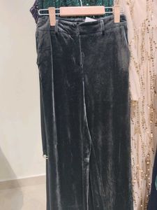 Velvet Wide Leg Pants