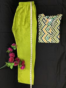 Lemon Green Kurti Set