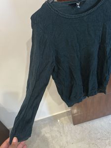 Green Knit Top