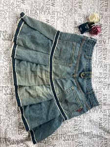 Denim Mini Skirt