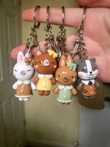 Kawaii Animal Keychains - Set