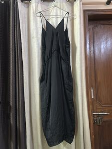 Black Satin Jumpsuit