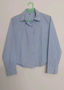 Striped Cropped Shirt