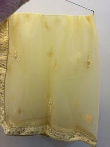 Elegant Gold Embroidered Lehenga Skirt