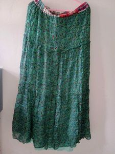 Floral Long Skirt
