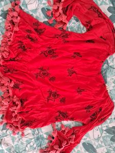 Red Tassel Top