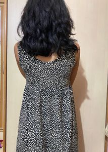 Black &amp; White Print Dress
