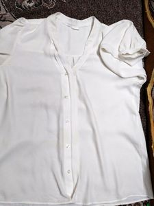Off White Full Sleeve Tops For Women