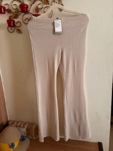H&amp;M Beige Pattern Knit trouser