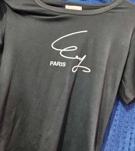 Black Paris Graphic Tee