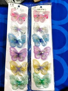 Butterfly Hair Clips (12 Pcs)