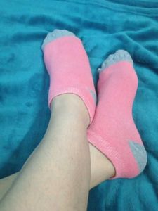 Pink Women Used Ankle Socks