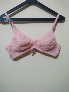 Pink Lace Bra