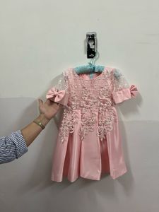 Pretty Pink Girls Party dress