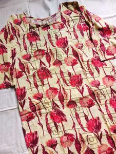 Floral Print Kurta