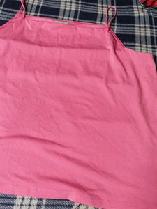 H&amp;M Plain Pink Tank Top