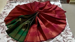 Elegant Red Banarasi Saree